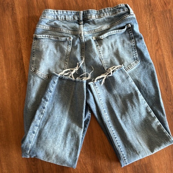 👖EUC👖OLD NAVY HIGH RISE O.G. STRAIGHT SECRET-SMOOTH POCKETS BUTTON FLY SIZE 14 - Picture 3 of 5